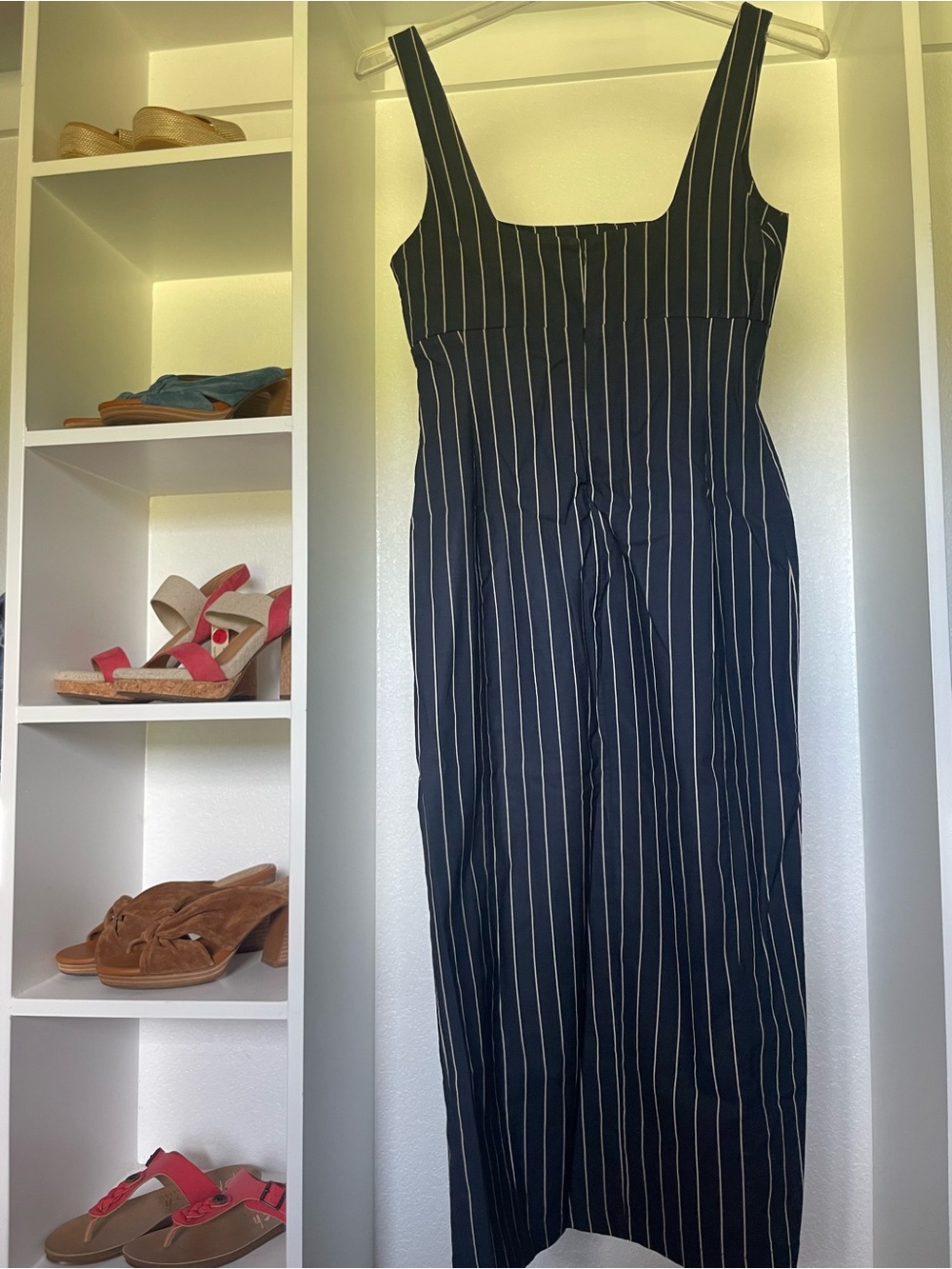 Anthropologie Pinstripe Bodycon Midi
Navy & White - Picture 2 of 4